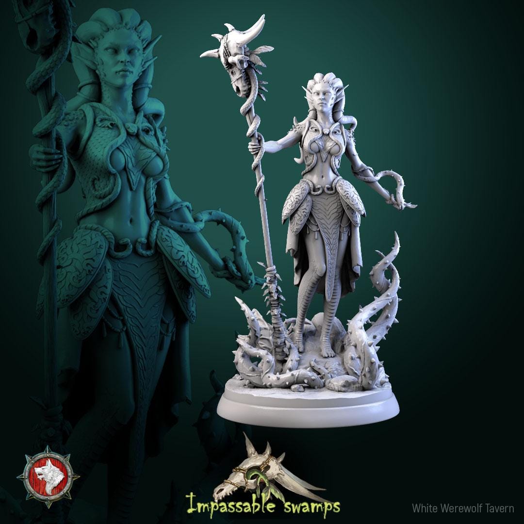 Klooh-Klooph Muddy-Eyed | TABLETOP SCALE | TTRPG D&D Miniature | White Werewolf Tavern