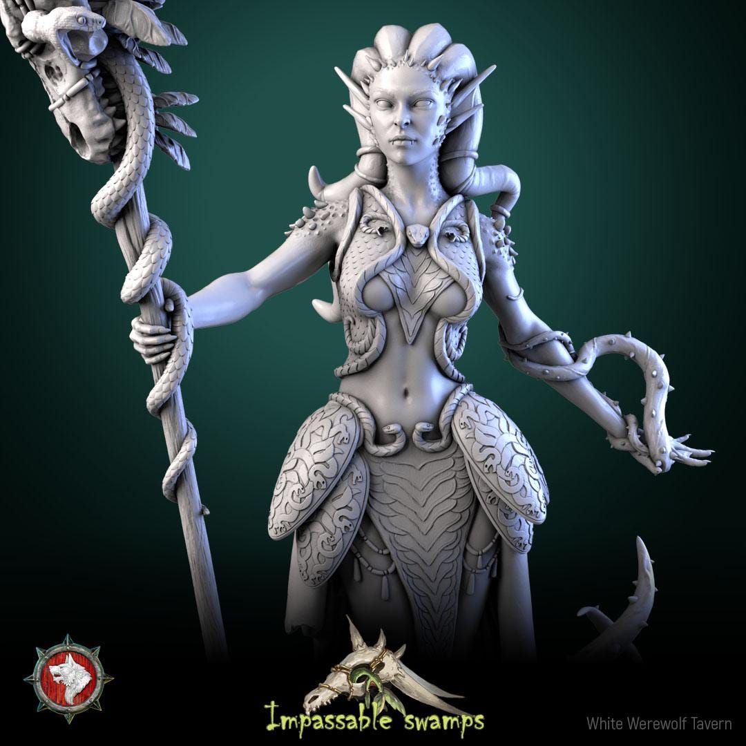 Klooh-Klooph Muddy-Eyed | TABLETOP SCALE | TTRPG D&D Miniature | White Werewolf Tavern