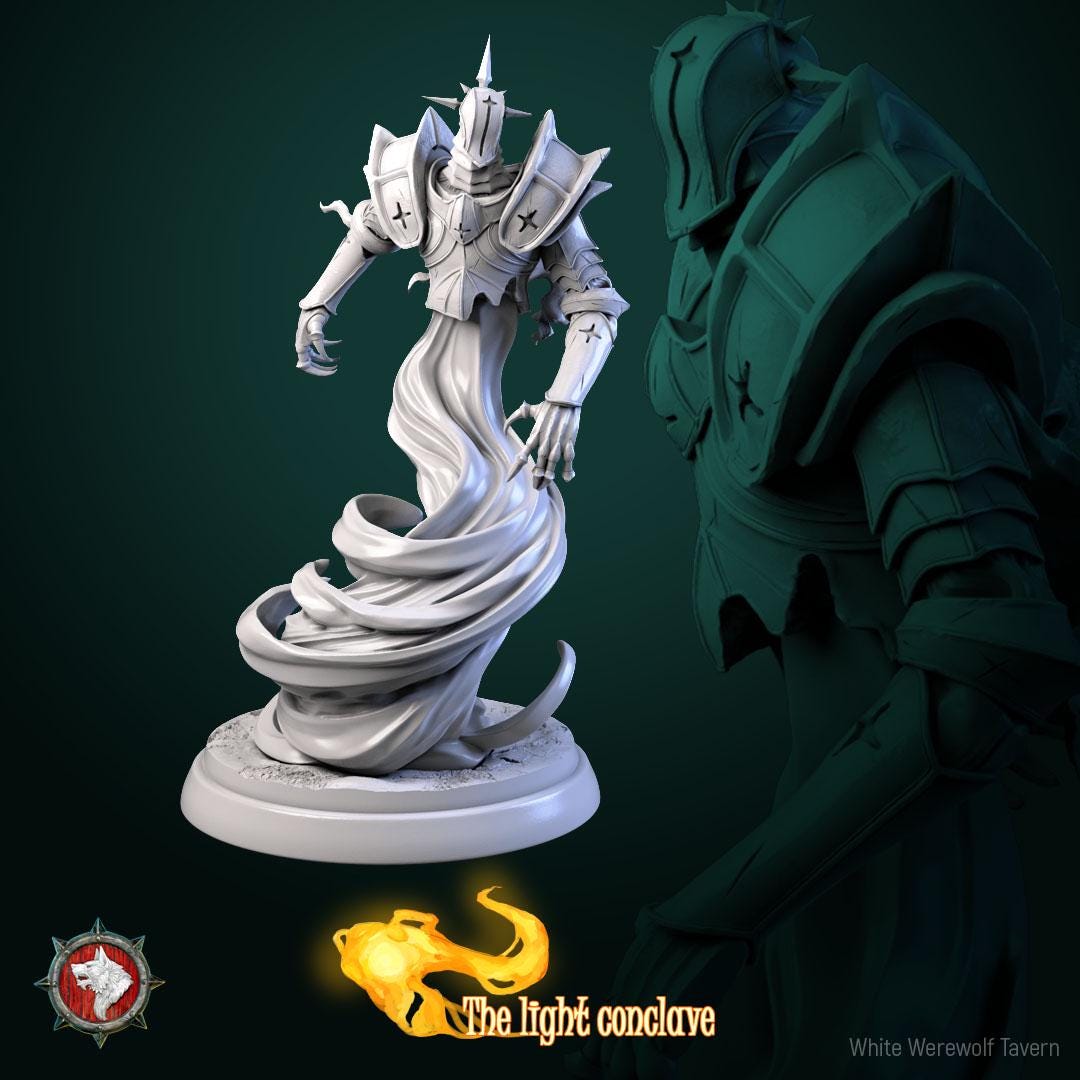 Living Armor | TABLETOP SCALE | TTRPG D&D Miniature | White Werewolf Tavern