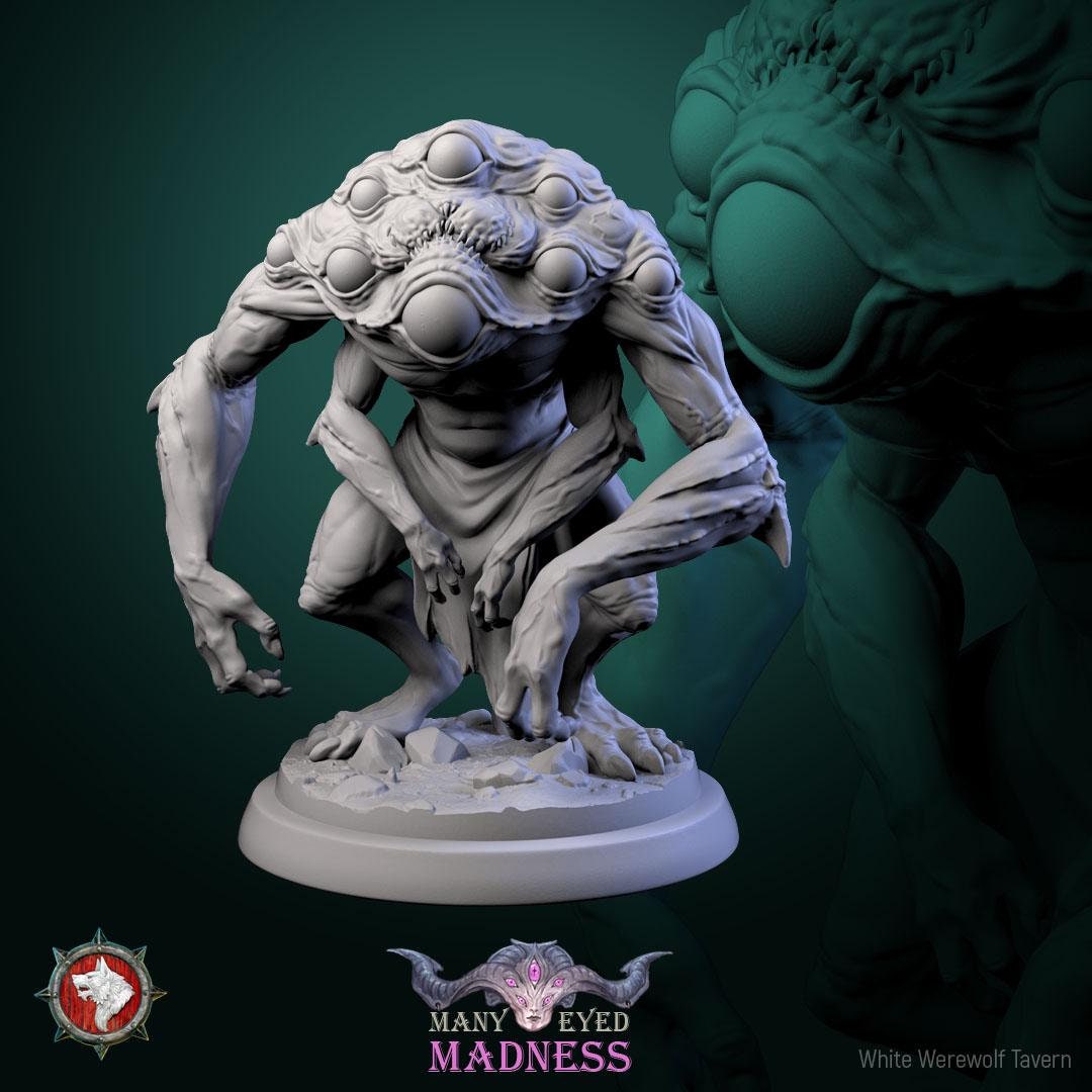 Many Eyed Monsters | TABLETOP SCALE | TTRPG D&D Miniature | White Werewolf Tavern