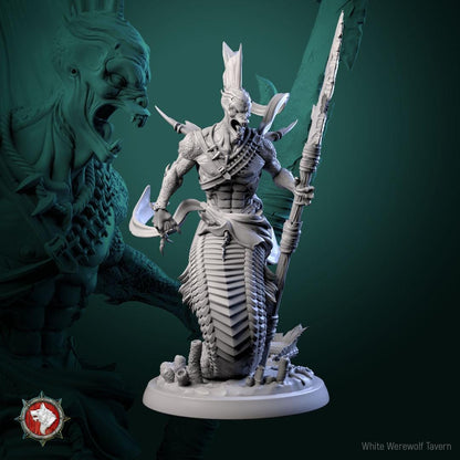 Merfolk | TABLETOP SCALE | TTRPG D&D Miniature | White Werewolf Tavern