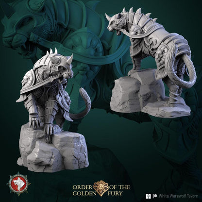 Mount Warcat | TABLETOP SCALE | TTRPG Miniature | White Werewolf Tavern