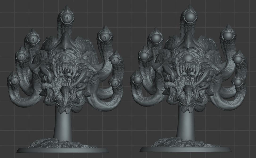Beholder Eye Monster | TABLETOP SCALE | TTRPG Dragon Miniature | Rescale Miniatures