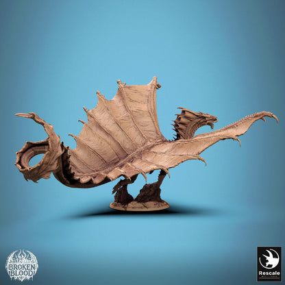 Gold Dragon, Legendary Metallic Monster | TABLETOP SCALE | TTRPG Dragon Miniature | Rescale Miniatures