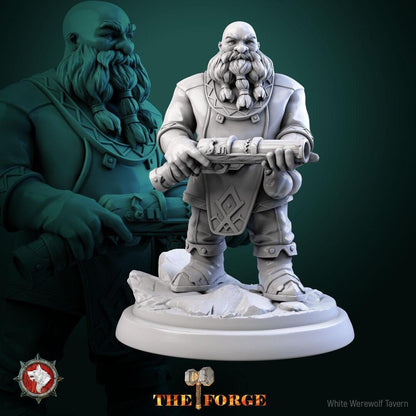 Dwarf Gunslingers | TABLETOP SCALE | TTRPG Miniature | White Werewolf Tavern