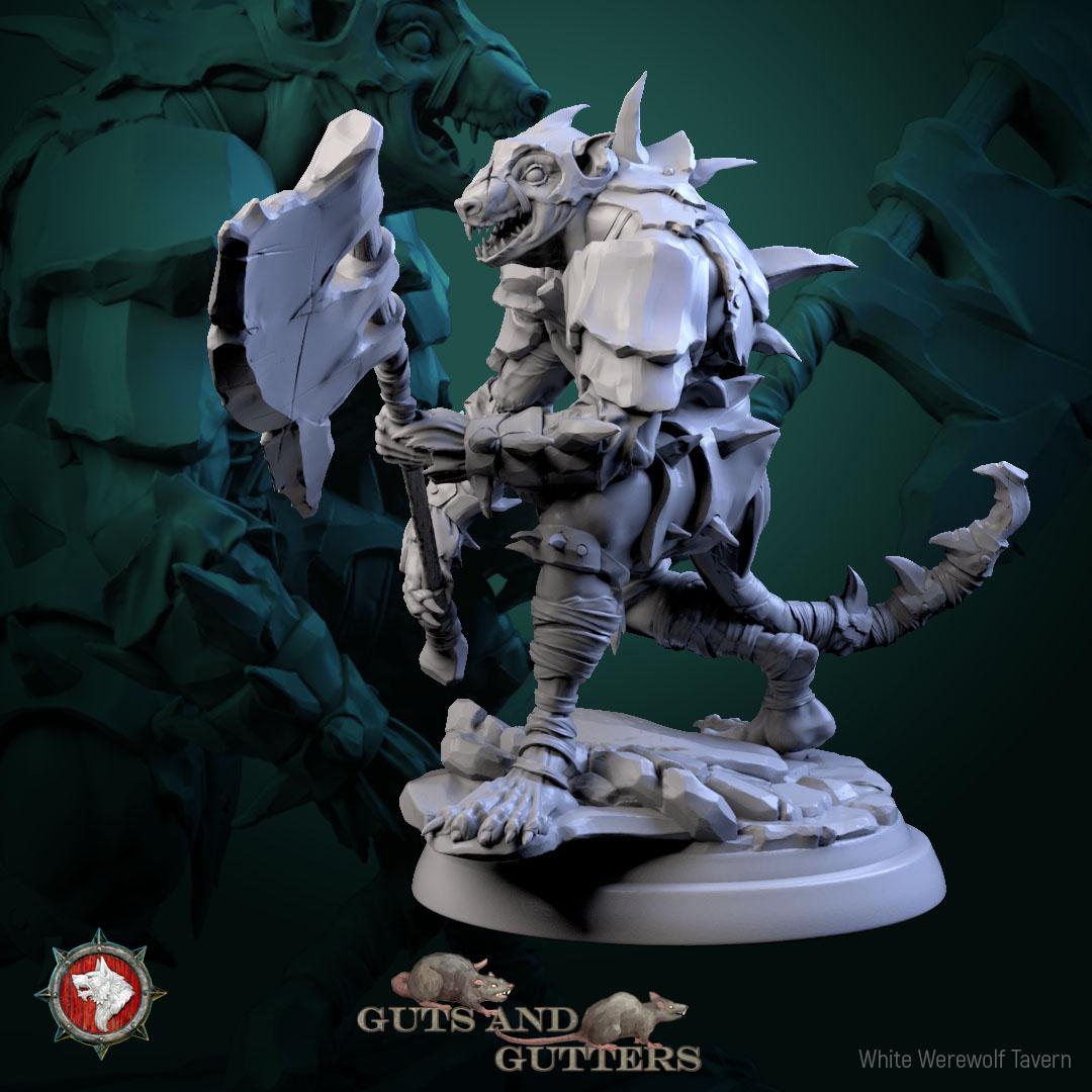 Mutant Rats | TABLETOP SCALE | TTRPG D&D Miniature | White Werewolf Tavern