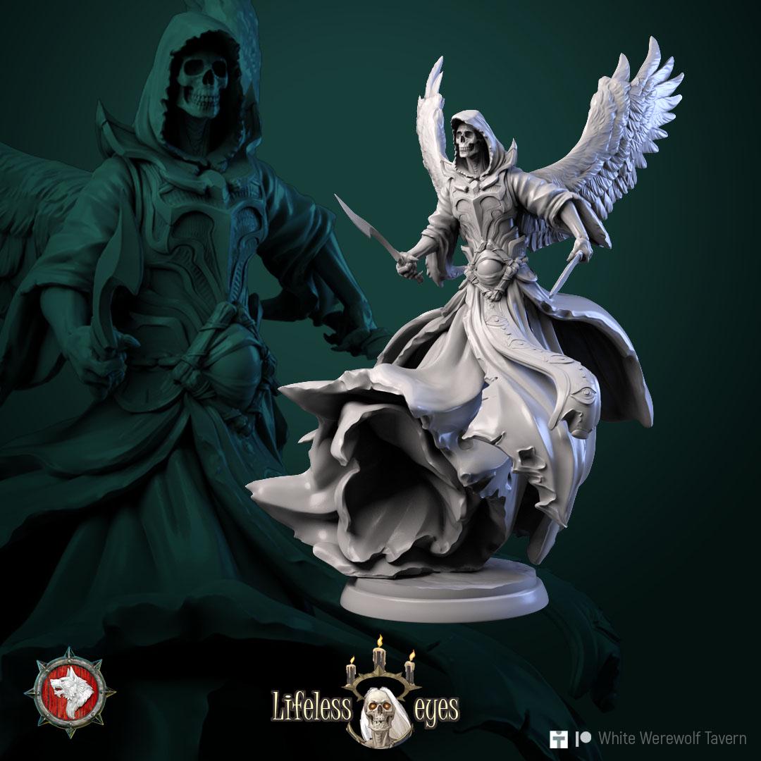 Necromancer Casters | TABLETOP SCALE | TTRPG D&D Miniature | White Werewolf Tavern