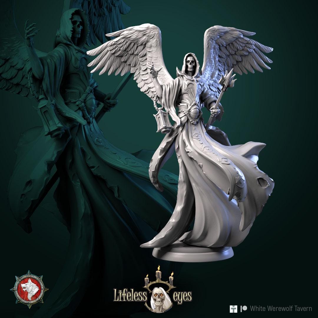 Necromancer Casters | TABLETOP SCALE | TTRPG D&D Miniature | White Werewolf Tavern