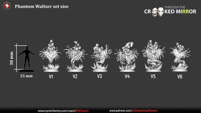 Phantom Waltzers | TABLETOP SCALE | TTRPG D&D Miniature | White Werewolf Tavern