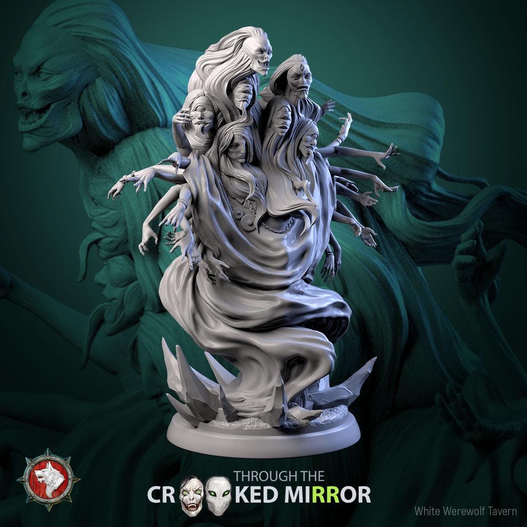 Phantom Waltzers | TABLETOP SCALE | TTRPG D&D Miniature | White Werewolf Tavern