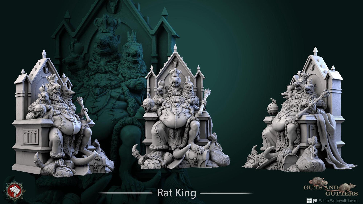 Rat King | TABLETOP SCALE | TTRPG D&D Miniature | White Werewolf Tavern