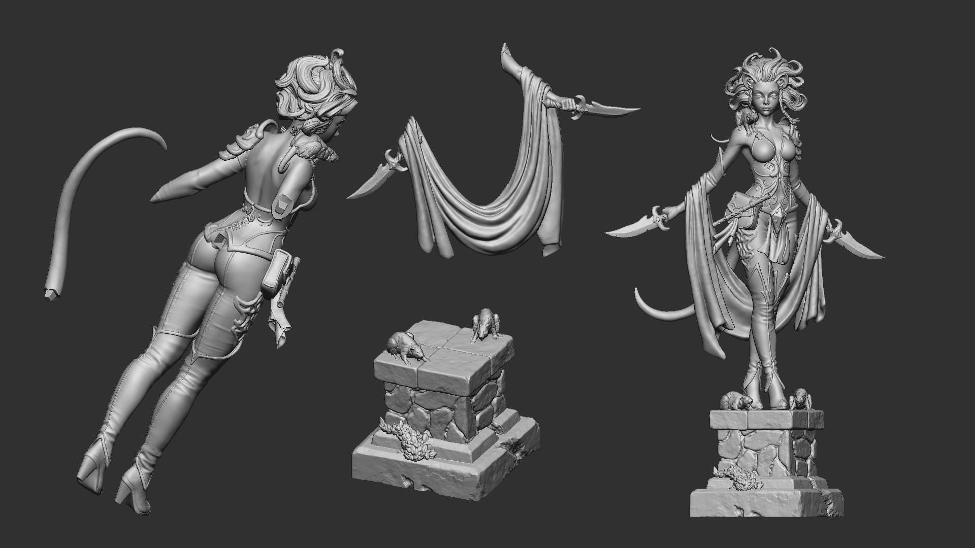 Rat Lady | D&D TTRPG Miniature | White Werewolf Tavern