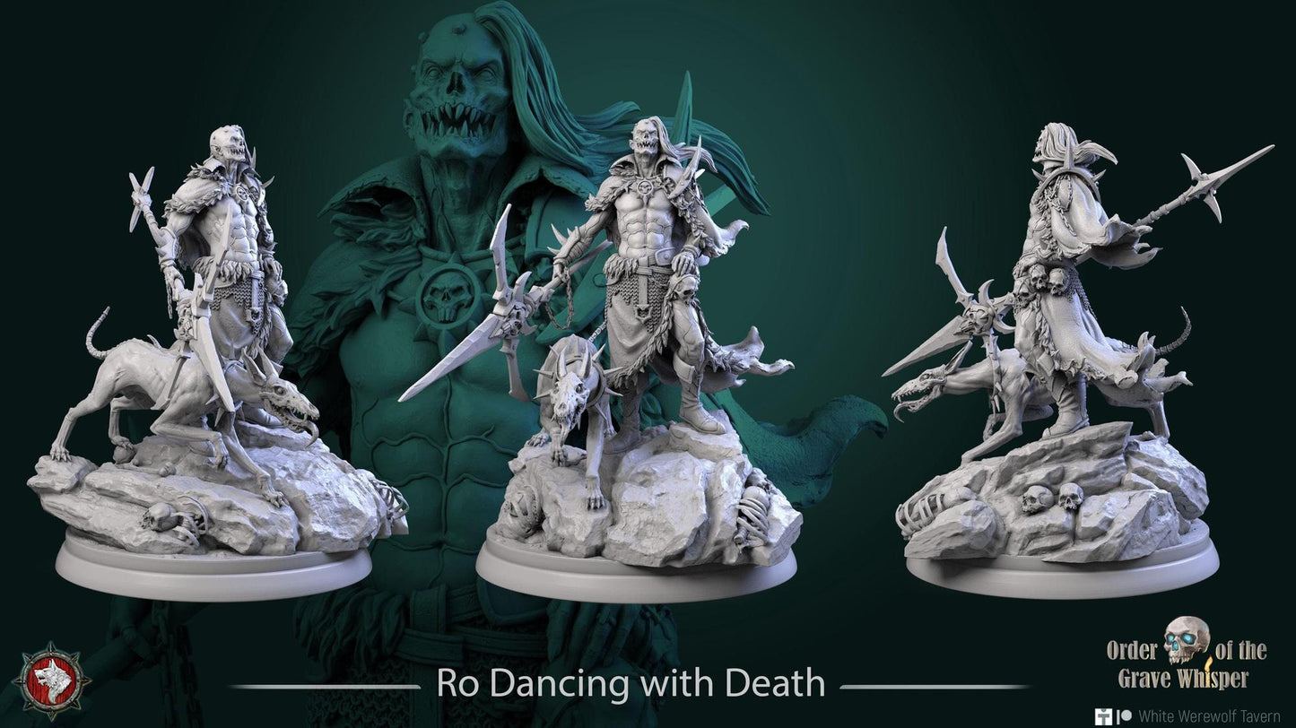 Ro Dancing with Death | TABLETOP SCALE | TTRPG D&D Miniature | White Werewolf Tavern