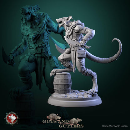 Rogue Rats | TABLETOP SCALE | TTRPG D&D Miniature | White Werewolf Tavern
