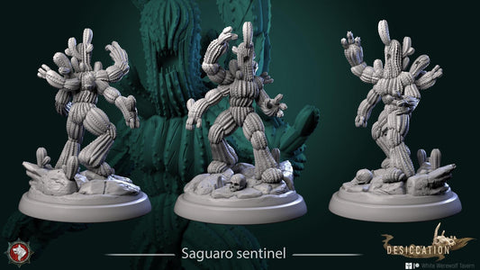 Saguaro Sentinel | TABLETOP SCALE | TTRPG D&D Miniature | White Werewolf Tavern