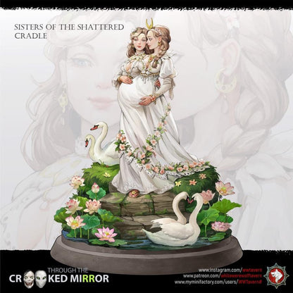 Sisters of the Shattered Cradle | D&D TTRPG Miniature | White Werewolf Tavern