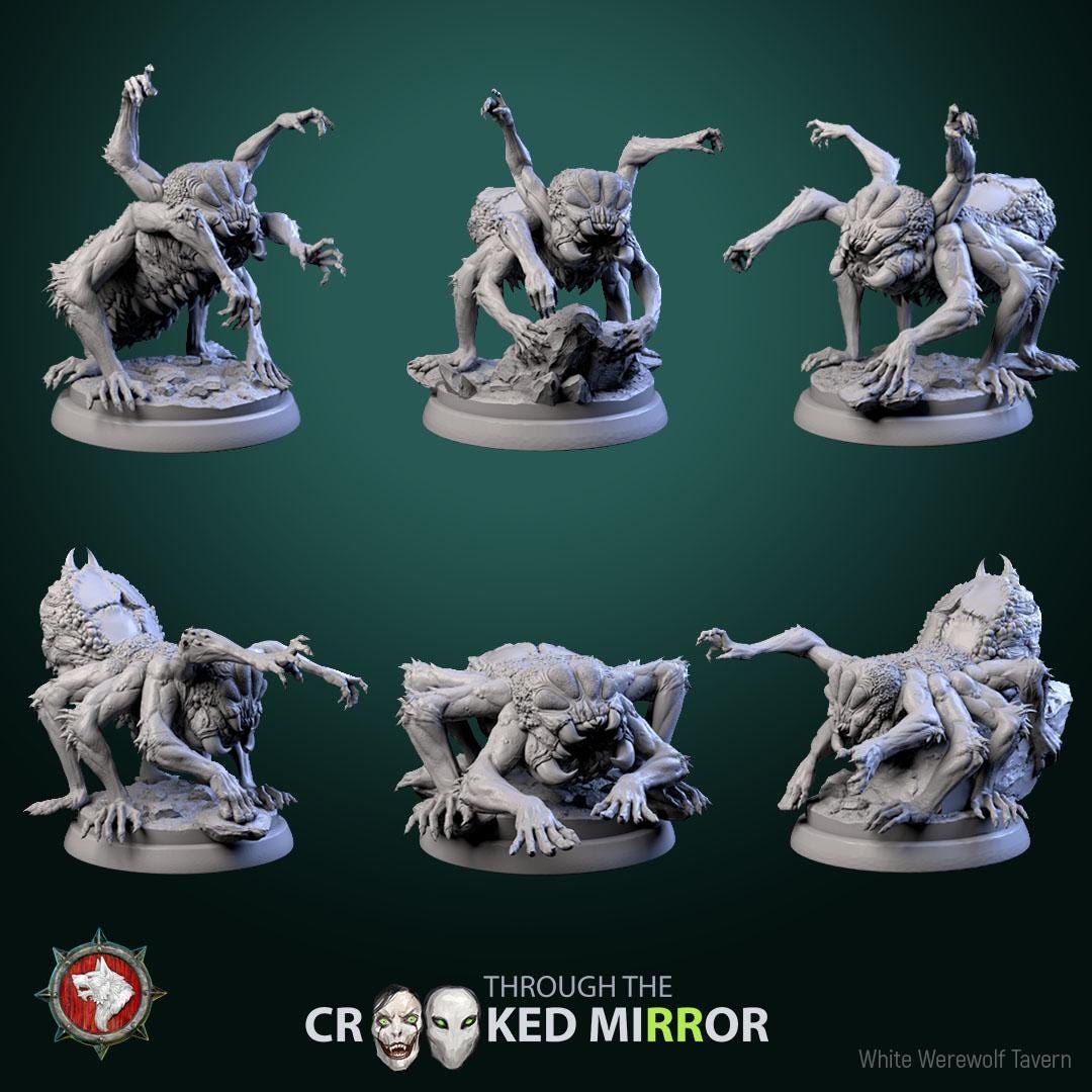 Skittering Shadows | TABLETOP SCALE | D&D TTRPG Miniature | White Werewolf Tavern