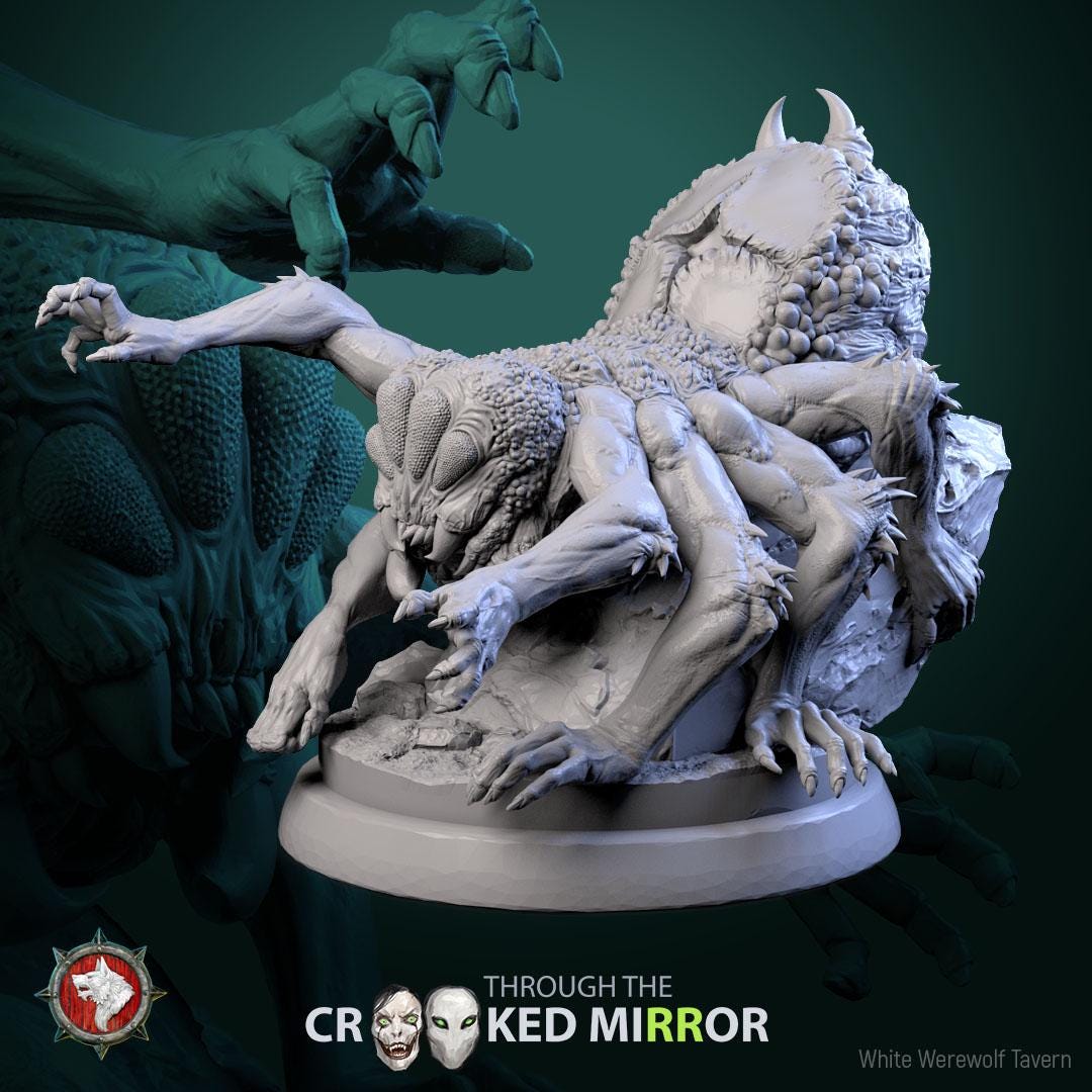 Skittering Shadows | TABLETOP SCALE | D&D TTRPG Miniature | White Werewolf Tavern
