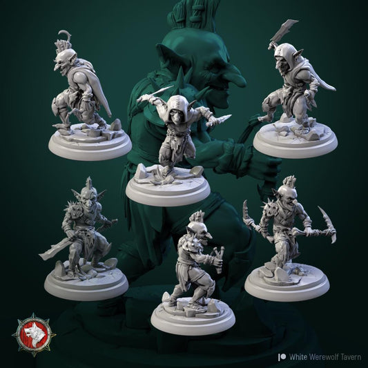 Small Goblins | TABLETOP SCALE | D&D TTRPG Miniature | White Werewolf Tavern