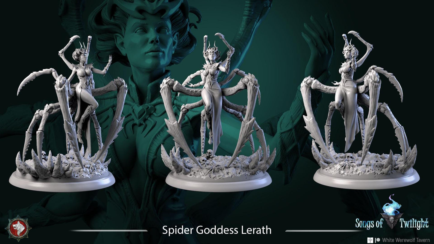 Spider Goddess | TABLETOP SCALE | TTRPG D&D Miniature | White Werewolf Tavern
