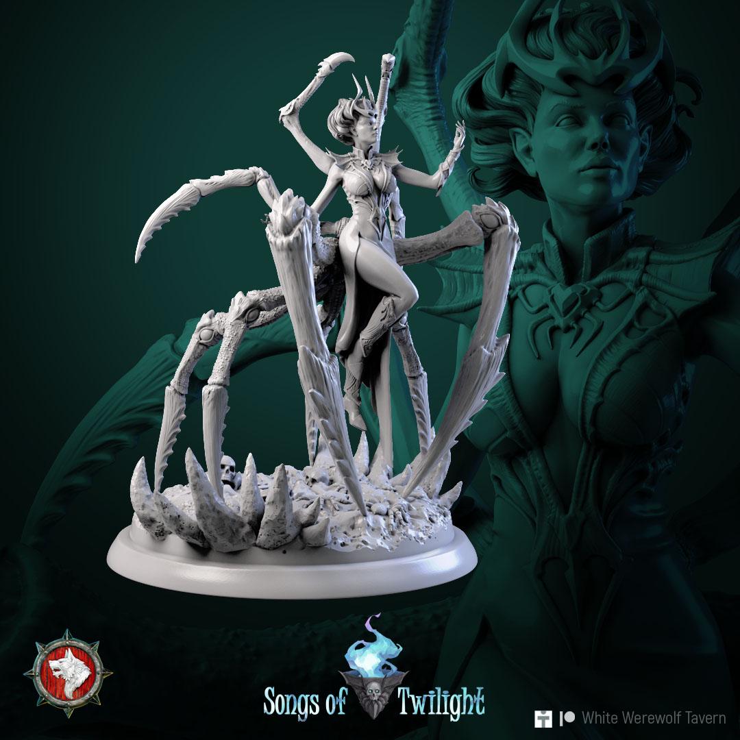 Spider Goddess | TABLETOP SCALE | TTRPG D&D Miniature | White Werewolf Tavern