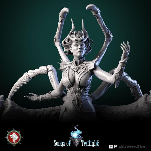 Spider Goddess | TABLETOP SCALE | TTRPG D&D Miniature | White Werewolf Tavern