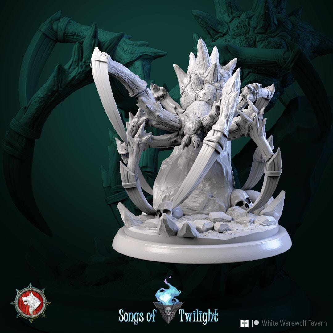 Spiders | TABLETOP SCALE | TTRPG Miniature | White Werewolf Tavern