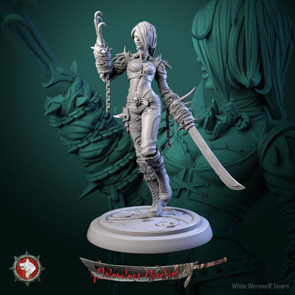The Crimson Huntresses | TABLETOP SCALE | TTRPG Miniature | White Werewolf Tavern