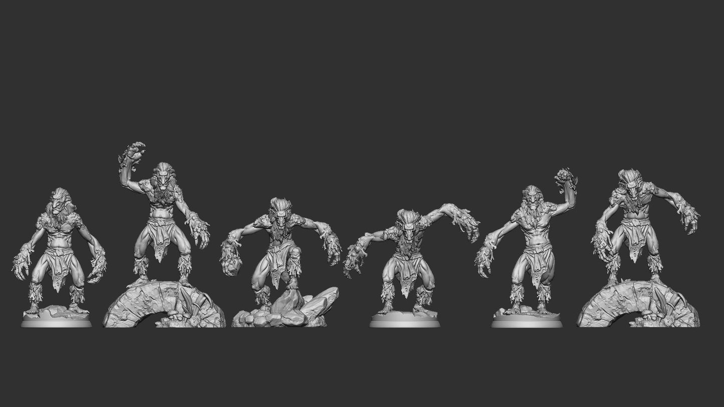Trolls, Furred | TABLETOP SCALE | TTRPG Miniature | White Werewolf Tavern