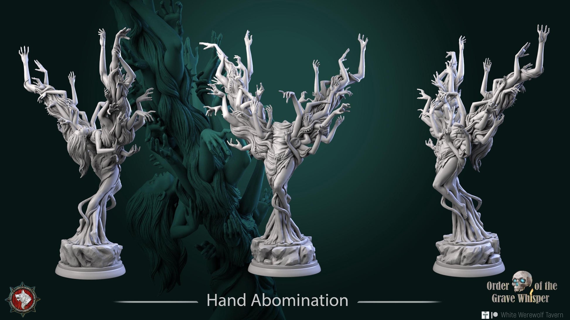 Hand Abomination | TABLETOP SCALE | TTRPG D&D Miniature | White Werewolf Tavern