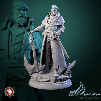 Valkor, The Stormbreaker | TABLETOP SCALE | TTRPG Miniature | White Werewolf Tavern | Unpainted, Unplated Resin 8k