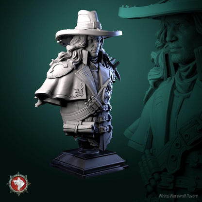 Vampire Hunter Gabriel | Gaming and Display Miniature | White Werewolf Tavern