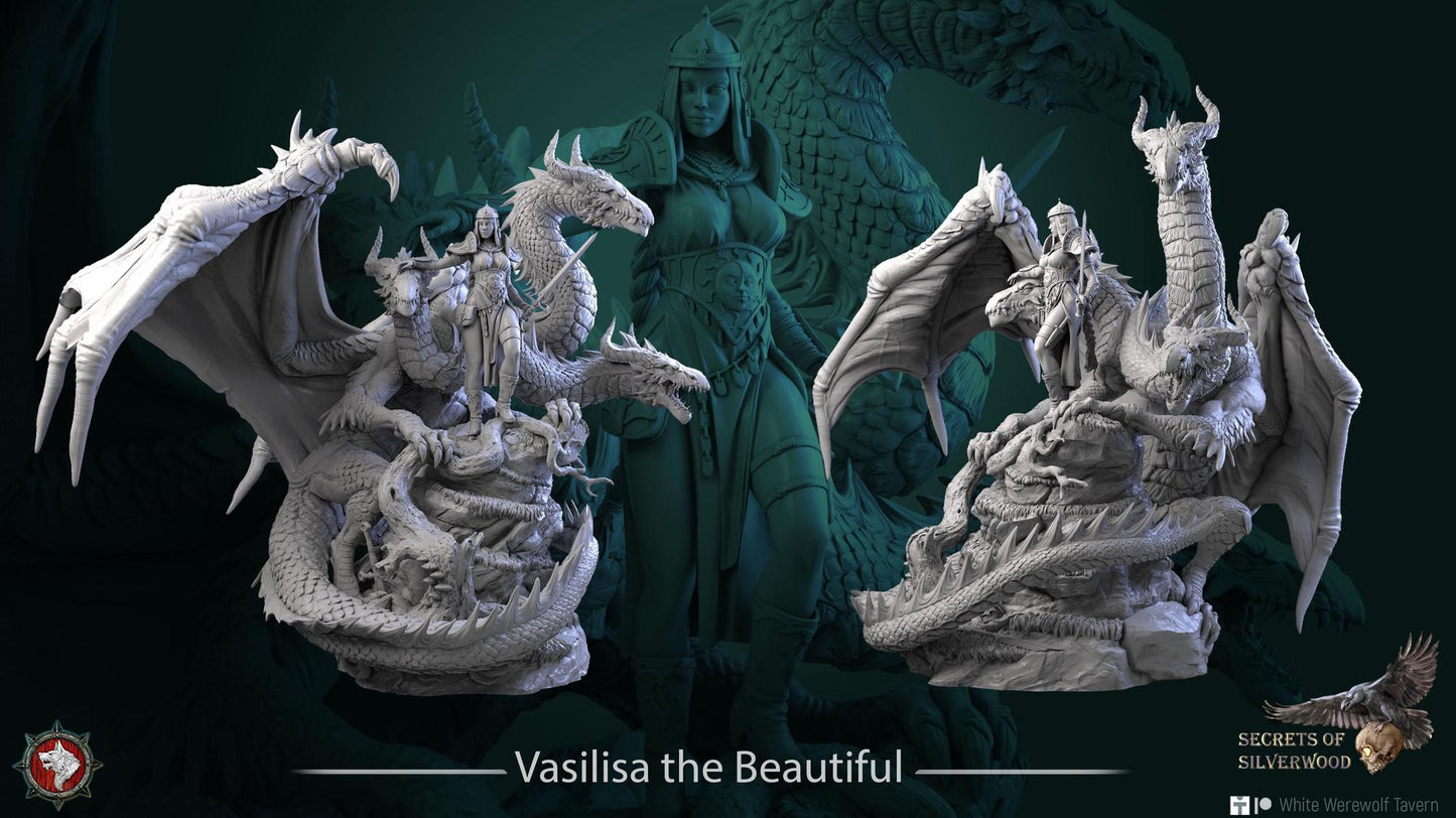 Vasilisa the Beautiful | TABLETOP SCALE | TTRPG Miniature | White Werewolf Tavern | Unpainted, Unplated Resin 8k