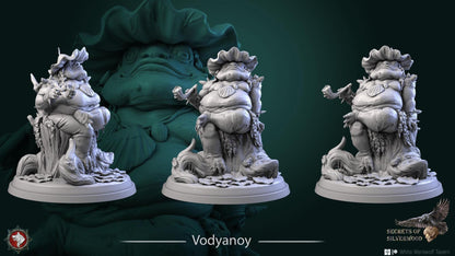 Vodyanoy | TABLETOP SCALE | TTRPG Miniature | White Werewolf Tavern | Unpainted, Unplated Resin 8k