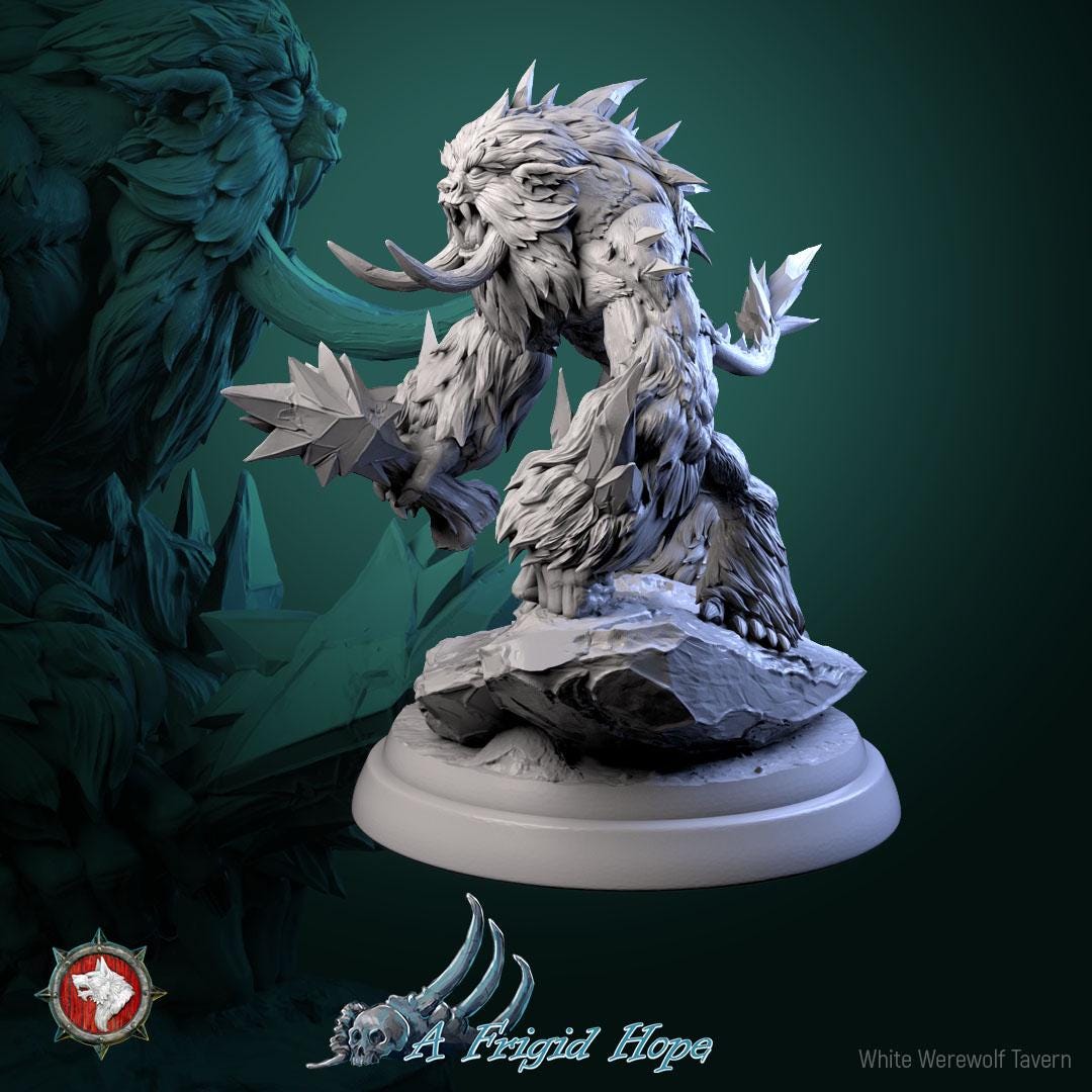 Winterbeasts | TABLETOP SCALE | TTRPG Miniature | White Werewolf Tavern