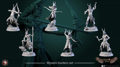 Wyvern Hunters | TABLETOP SCALE | TTRPG Miniature | White Werewolf Tavern