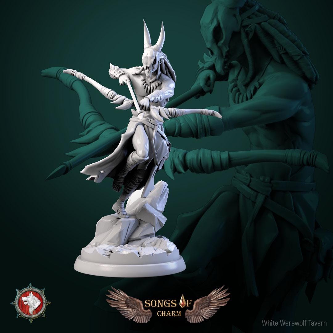 Wyvern Hunters | TABLETOP SCALE | TTRPG Miniature | White Werewolf Tavern