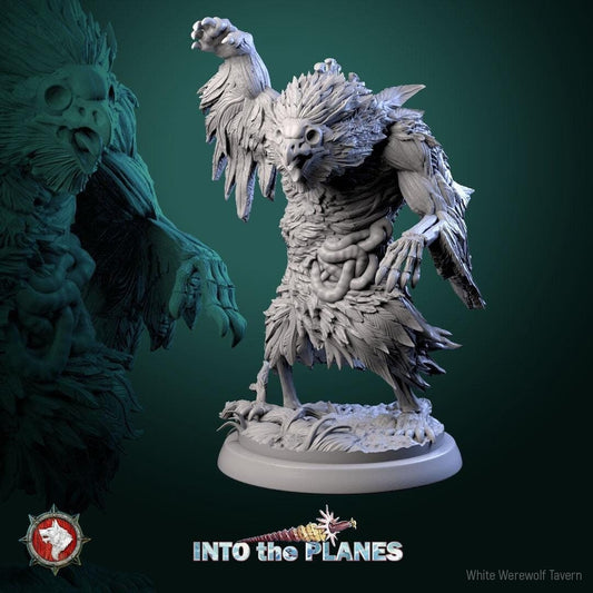 Zombie Owlbears | TABLETOP SCALE | TTRPG Miniature | White Werewolf Tavern