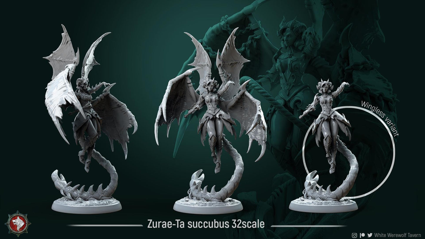 Zurae, Demon Woman | TABLETOP SCALE | TTRPG Miniature | White Werewolf Tavern