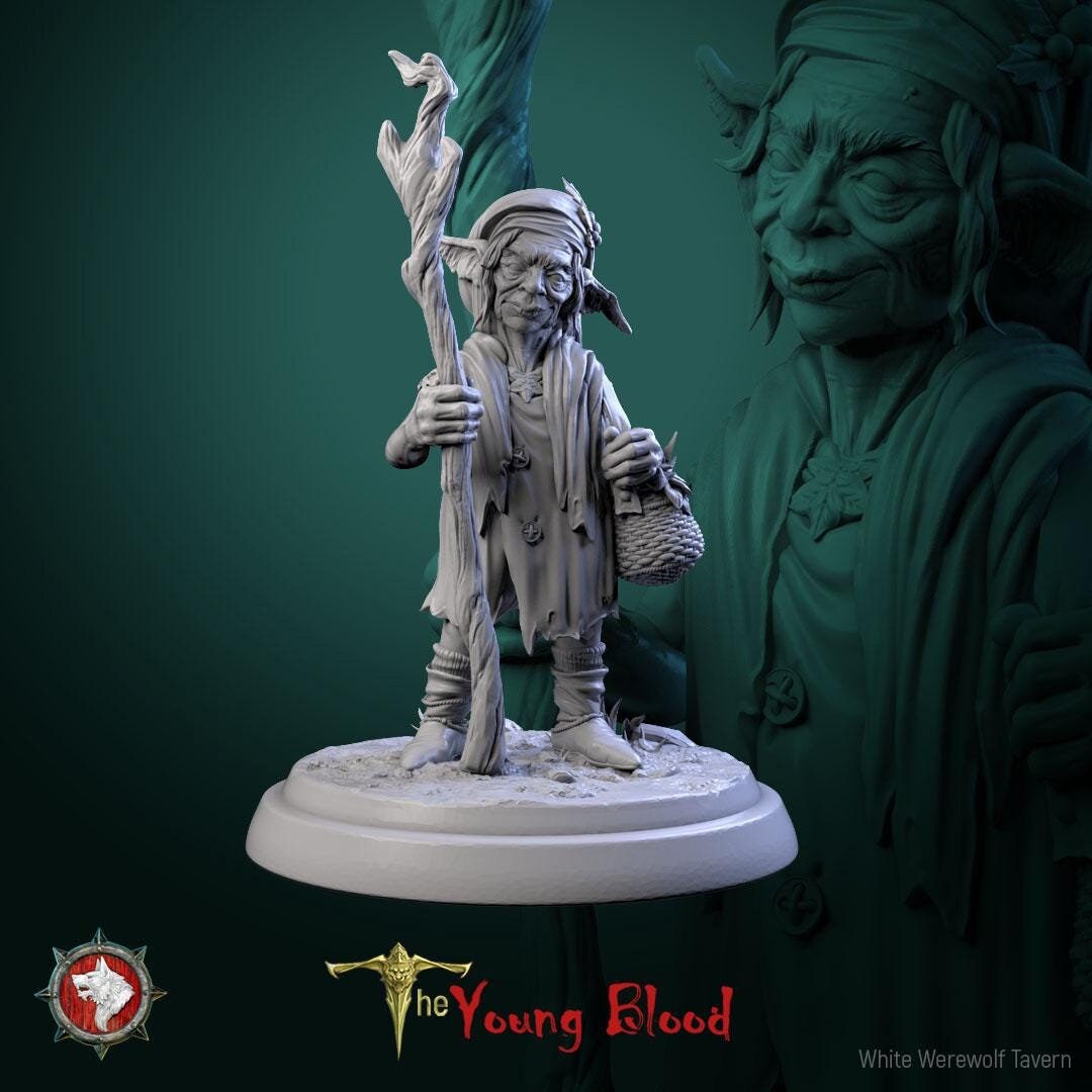 Elven Servants | TABLETOP SCALE | TTRPG Miniature | White Werewolf Tavern