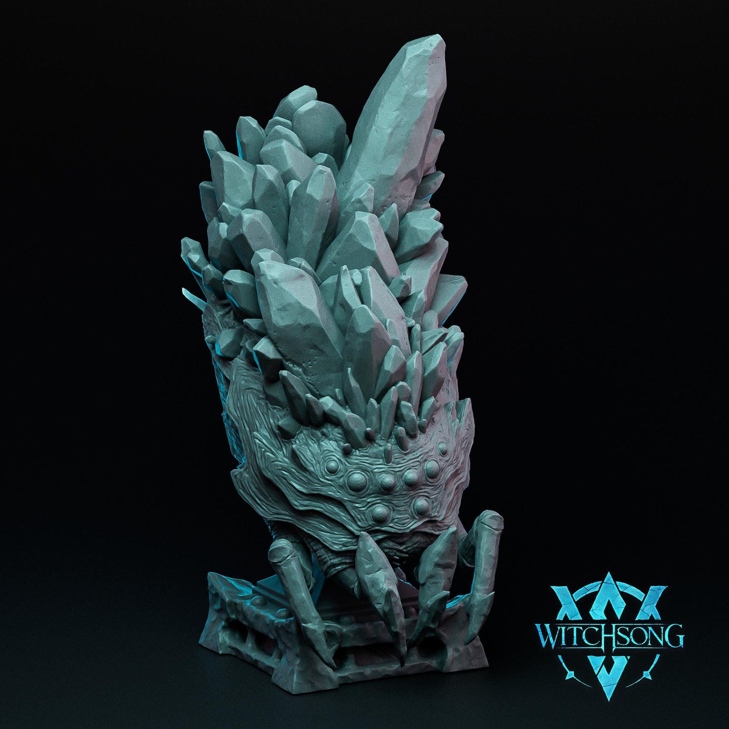 Greater Crystalheart Spider | Mini or Bust | Monster Miniature Statue | Witchsong Miniatures