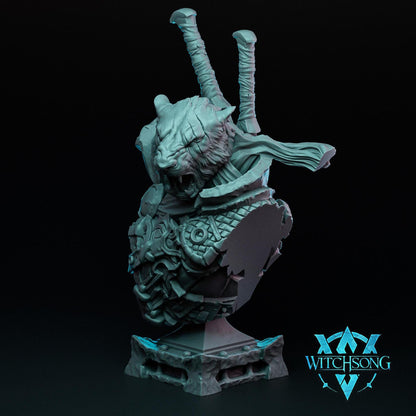 The Lionhorde Warband | Tabletop Gaming Mini or Bust | Monster Miniature Statue | Witchsong Miniatures