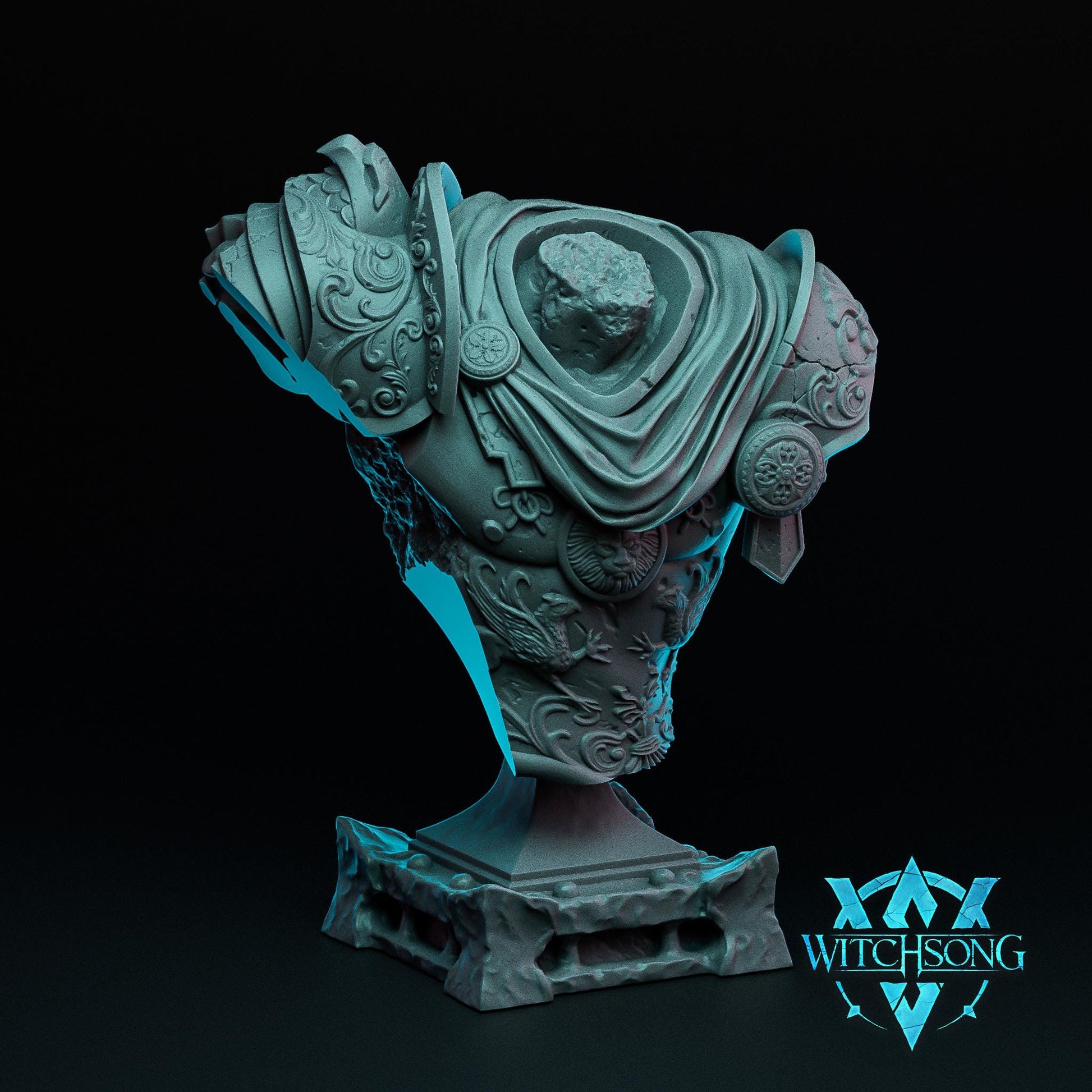 Stoneworn Sentry | Mini or Bust | D&D TTRPG Monster Miniature Statue | Witchsong Miniatures