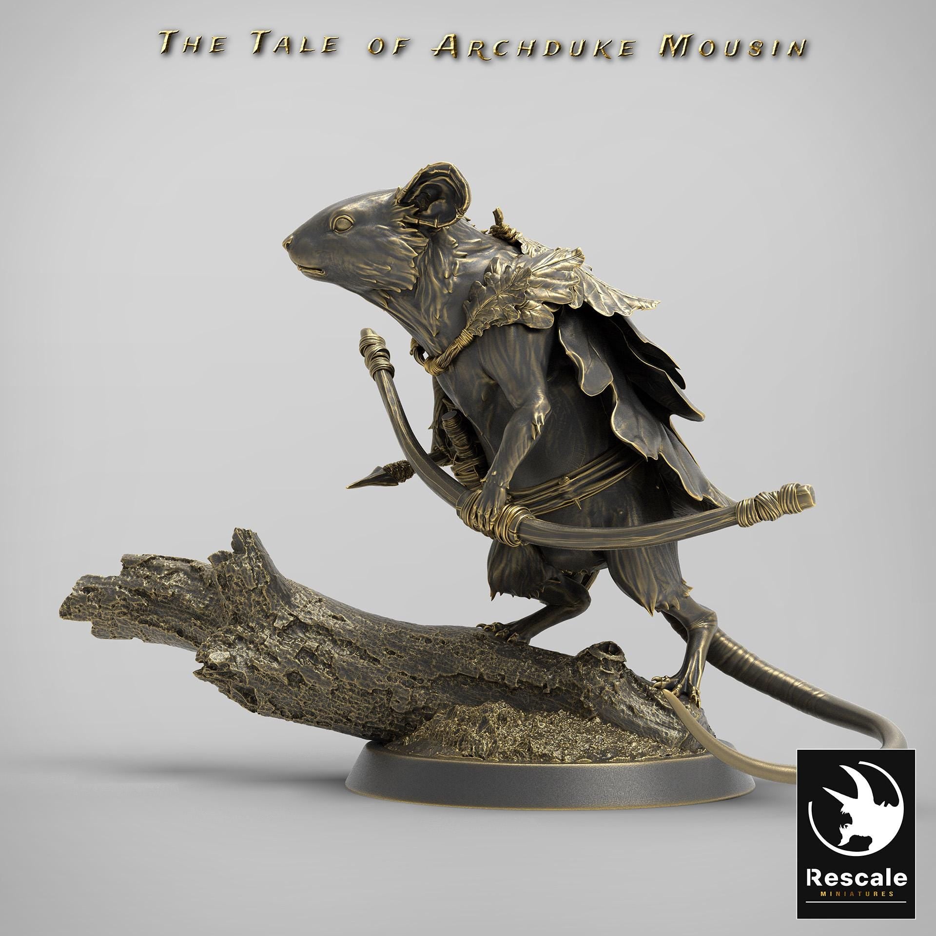 Mouse Look Forward, The Tale of Archduke Mousin | TABLETOP SCALE Monster Miniature | Rescale Miniatures