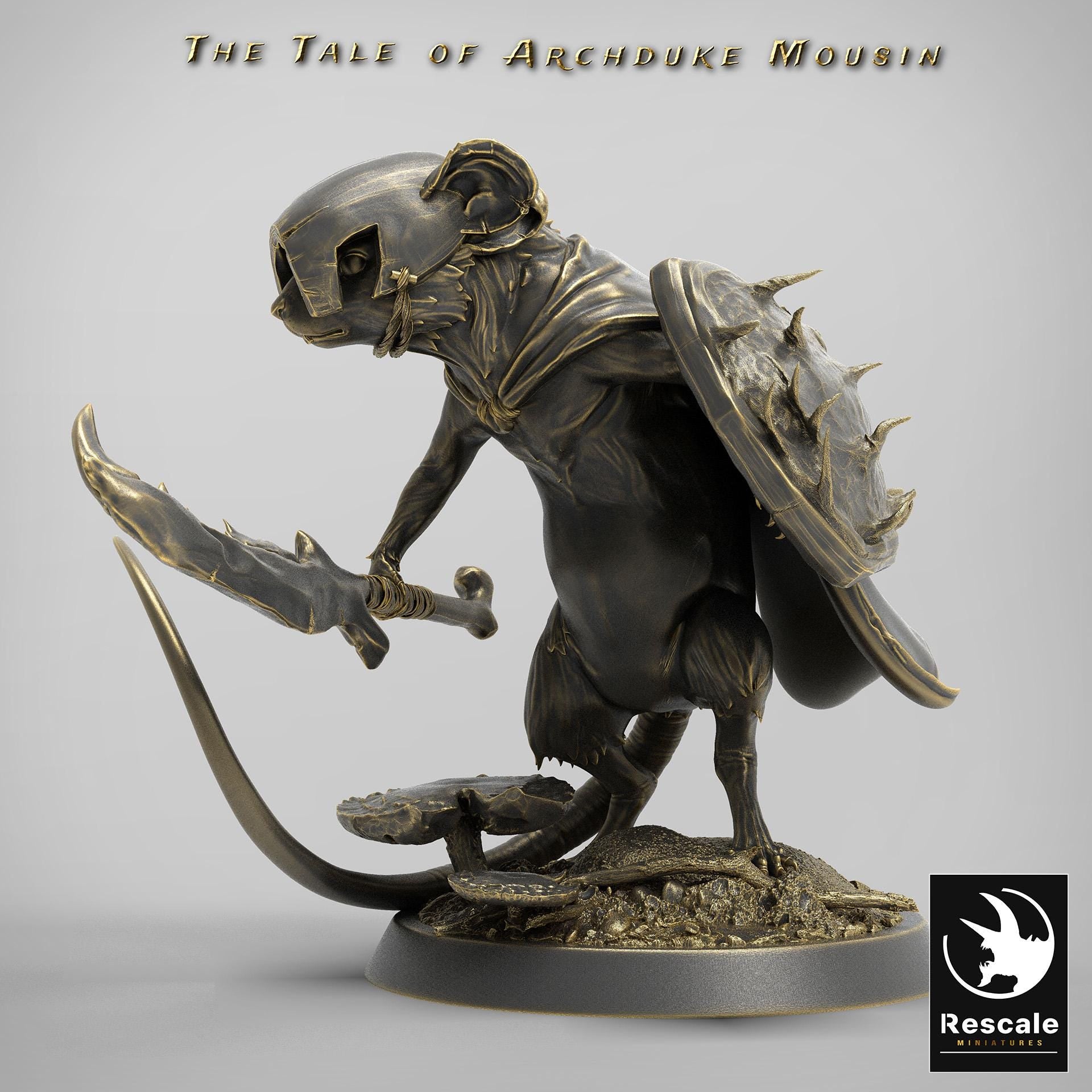Mouse Look Right, The Tale of Archduke Mousin | TABLETOP SCALE Monster Miniature | Rescale Miniatures