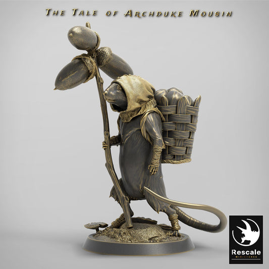 Mouse Stand, The Tale of Archduke Mousin | TABLETOP SCALE Monster Miniature | Rescale Miniatures