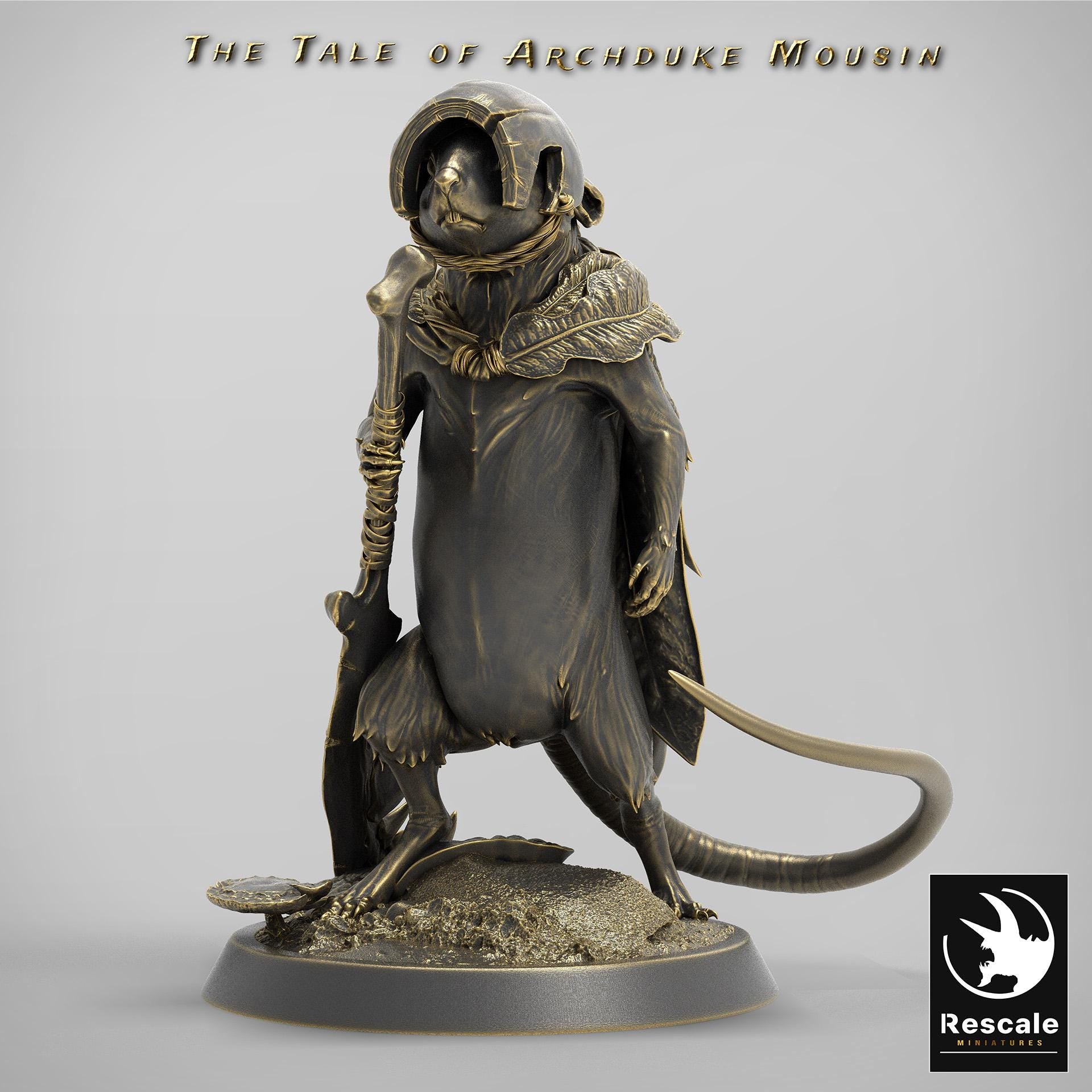 Mouse Stand, The Tale of Archduke Mousin | TABLETOP SCALE Monster Miniature | Rescale Miniatures