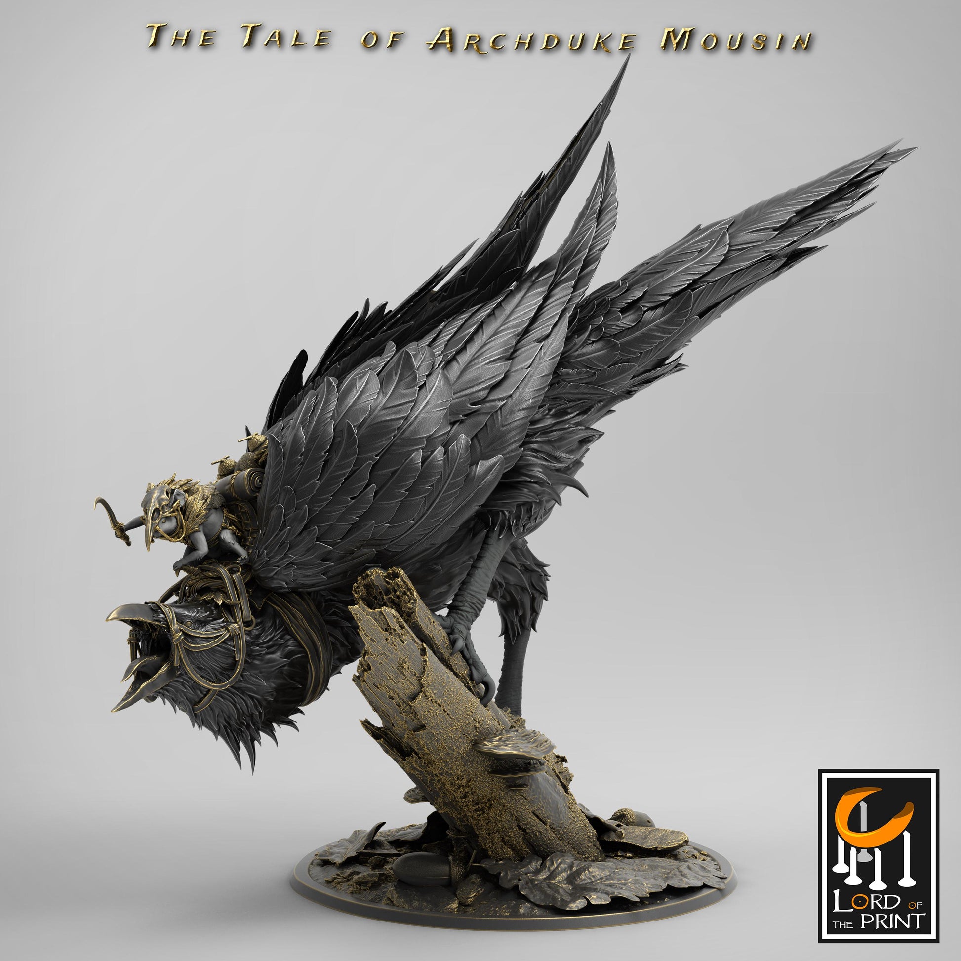 Raven Mount, The Tale of Archduke Mousin | TABLETOP SCALE Monster Miniature | Rescale Miniatures