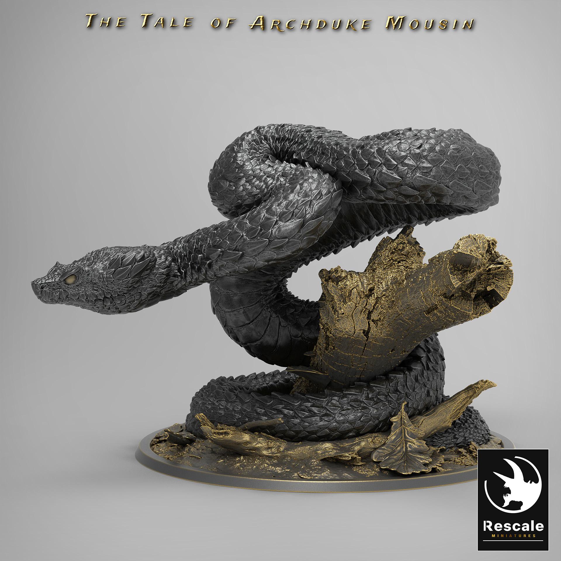 Viper, The Tale of Archduke Mousin | TABLETOP SCALE Monster Miniature | Rescale Miniatures