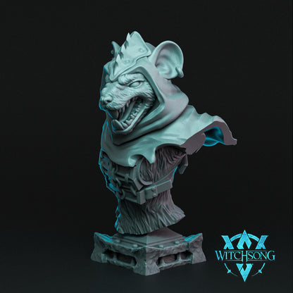 Grandrats Ratfolk Rodent People, Assassin Swordsman Brute | Mini or Bust | Monster Miniature Statue | Witchsong Miniatures